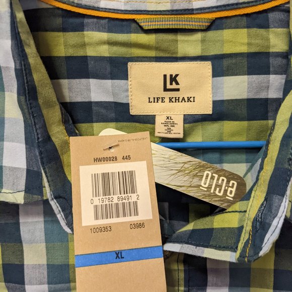 Life Khaki Button Down Casual Shirt-choose color - Picture 5 of 9